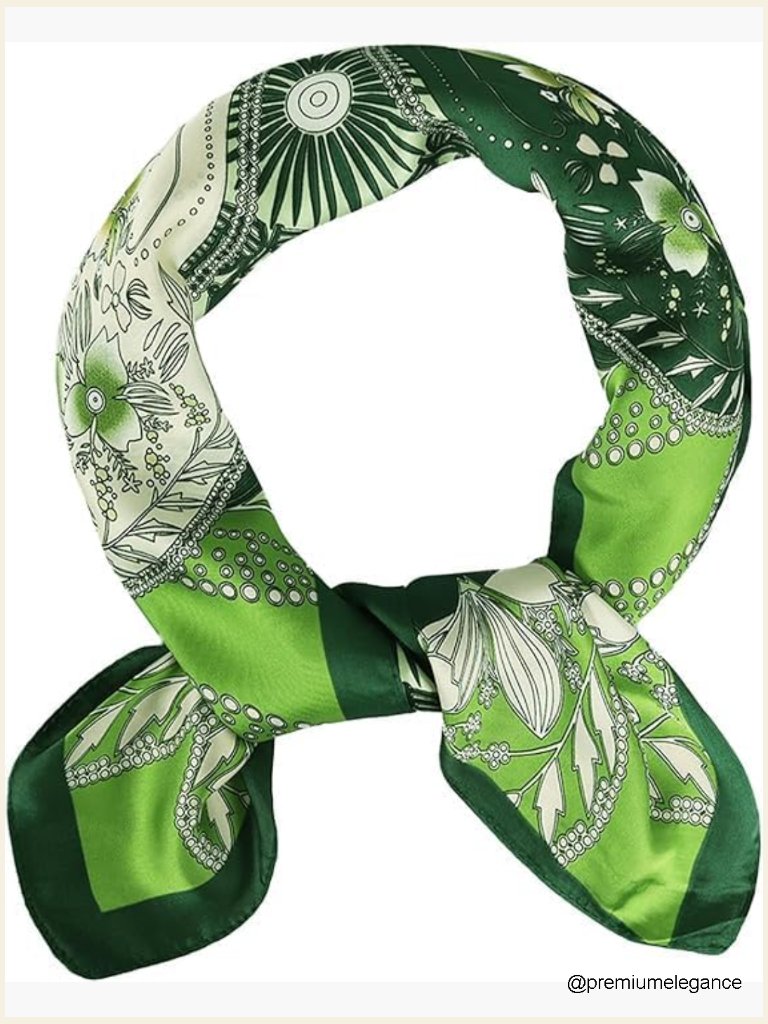 Silk Satin Square Scarf For Women Hair Wrap Bandana Headscarf 27.5 Inches